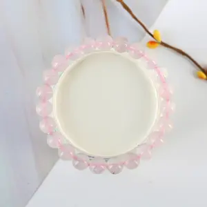 Rose Quartz Bracelet - 8mm Round