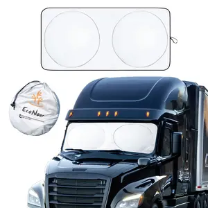 Semi-Truck Windshield Sun Shade (2 Ring) | EcoNour UV Protection