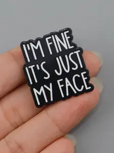 Unisex Inspirational Quote Brooch Pin, Casual Daily Wear Accessory, Multifunctional Fashion Statement Piece, Ideal Gift for Any Occasion, French Pin