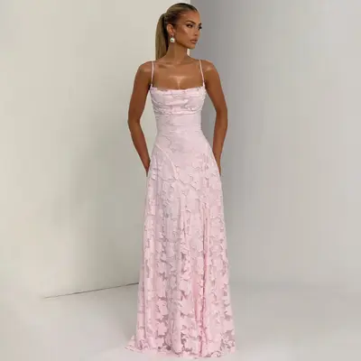 Raina Backless Bandage Maxi Dress Fashion Nova TikTok Shop