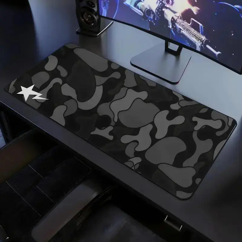 Black Camo Extra Large Hypebeast Desk Mat Keyboard Mouse Pad | E-Sports Desk Mat | Desk Decor for Gamers | Boys' Rooms Gift large mousepad Gaming Desk Setups