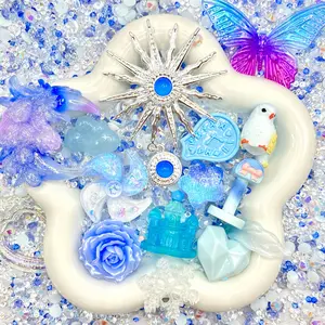 Castle In The Sky - Live Mix- Mixed Craft Embellishment Pack for Journals & DIY Crafts – Metal, Resin, Rhinestones & Artificial Flowers Assortment for Scrapbooking, Resin Art & Decoration