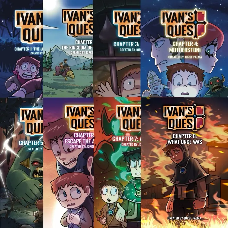 Ivan’s Quest - 8 Comic Book Bundle - Signed by Creator, Fantasy Adventure Comic Books