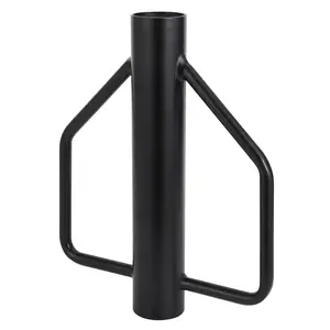 Ergonomic steel fence post hammer – Heavy-duty hand tool for T and U posts, ideal for garden, construction and agriculture – Rust-resistant, durable – 12 lbs, black