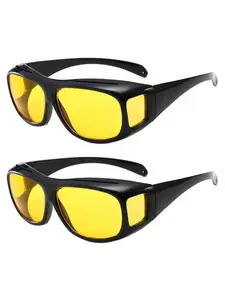 Night Vision Driving Wraparound Glasses, Outdoor Sports Sunglasses, Cycling Fishing Unisex, All Seasons Casual Style