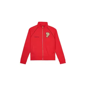 PURPLE BRAND RED RAGLAN BULLION TRACK JACKET Mens Apparel