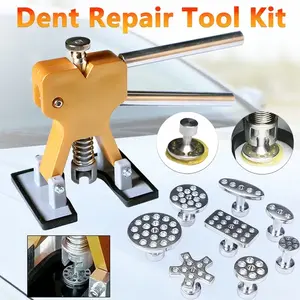 Paintless Dent Repair Kit with 8 Aluminum Alloy Pads, Professional Car Dent Removal Tool, Essential Body Repair Equipment, Dent Puller Tool