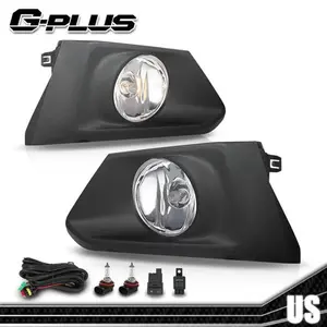 Fit For 2019-22 Nissan Altima Fog Lights Lamps W/ Bezels & Set Left & Right Side