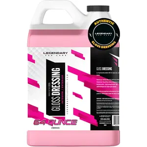 Legendary Gloss Dressing 64oz (Half Gallon) - Tire Shine Spray & Plastic Restorer – Water Based & Non-Greasy Interior/Exterior Detailing Spray - Trim, Rubber, Vinyl & Plastic Restorer for Cars