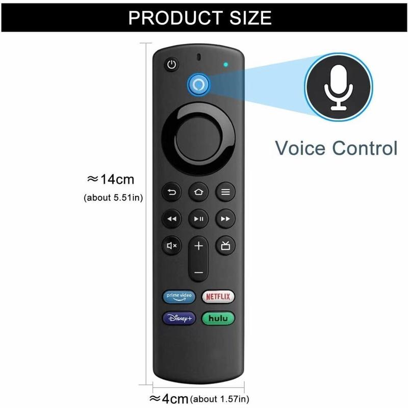 Voice Replacement Remote Control with Alexa - Compatible with Fire TV Stick 2nd/3rd Gen, Lite, 4K, Fire TV Cube & Smart TVs