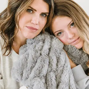 Ash Gray Minky Blanket