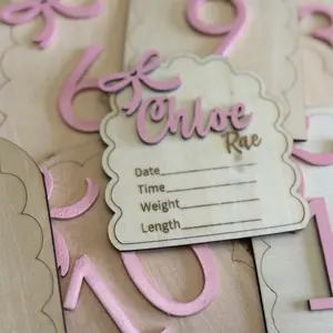 Baby Milestone Name Set