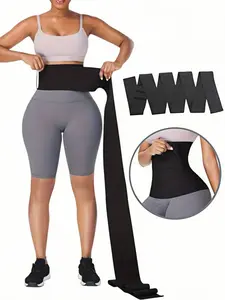 1 Count Women's Stretchy Tummy Tuck Waist Trainer Corset with Adjustable Waist Wrap, Waist Cincher Creates Smoother Silhouette, Breathable Girdle with Comfortable & Supportive Design, Suitable for Yoga & Fitness, Corset Structure Shapewear, Shapewear Belt