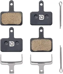 2 Pairs Bicycle Disc  Pads for Shimano Deore Tektro TRP(,Semi-Metallic,Sintered Metal) SCP-S