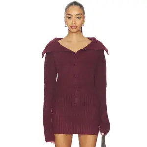 SNDYS Kenni Knit Top in Cherry