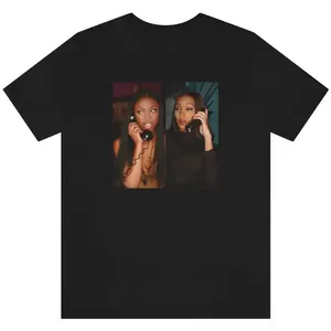 BRANDY & MONICA PHONE CALL TEE, Brandy and Monica T-Shirt, The Boy Is Mine Shirt, 90s R&B Legends Tee, Brandy Monica Merch, Music Icons Shirt, Vintage R&B Duo Shirt, Unisex Urban Music Tee, Womenswear