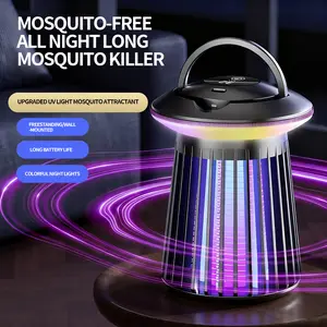 12th Generation-UV Light Mosquito Trap Lamp for Indoor Use, Portable Night Light with Quiet Operation