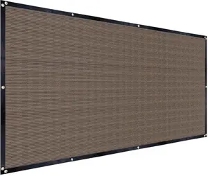 Shade Cloth 90% Sun Shade Fabric Privacy Screen Shade Cover Patio Canopy with Grommets Shade Net for Garden Outdoor Pergola 3 x 6 FT - Mocha