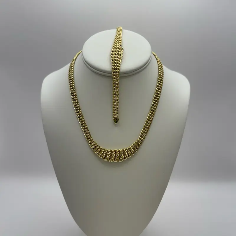10k necklace and bracelet