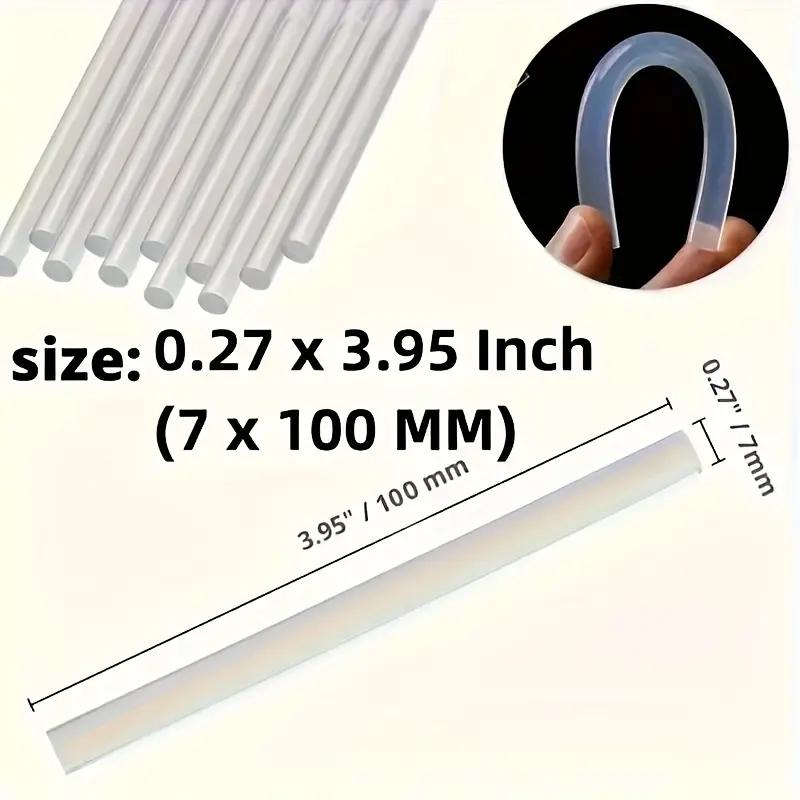 100pcs Transparent Hot Glue Sticks, 0.27x4 Inches, Ideal for Mini Glue Guns, DIY Repair & Craft Projects, Eva Material, Essential Tool, Gluesticks