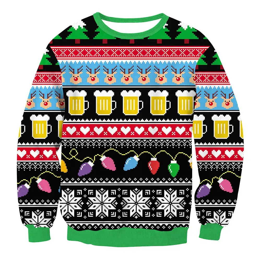 Christmas pattern hoodie 17