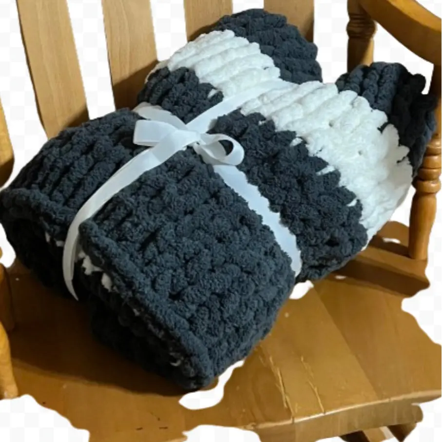 Super Soft Chenille blanket throw afghan