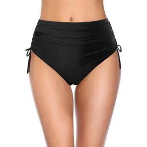 Holipick Women High Waisted Bikini Bottoms Full Coverage Swim Bottom Tummy Control Swimsuit Bottom