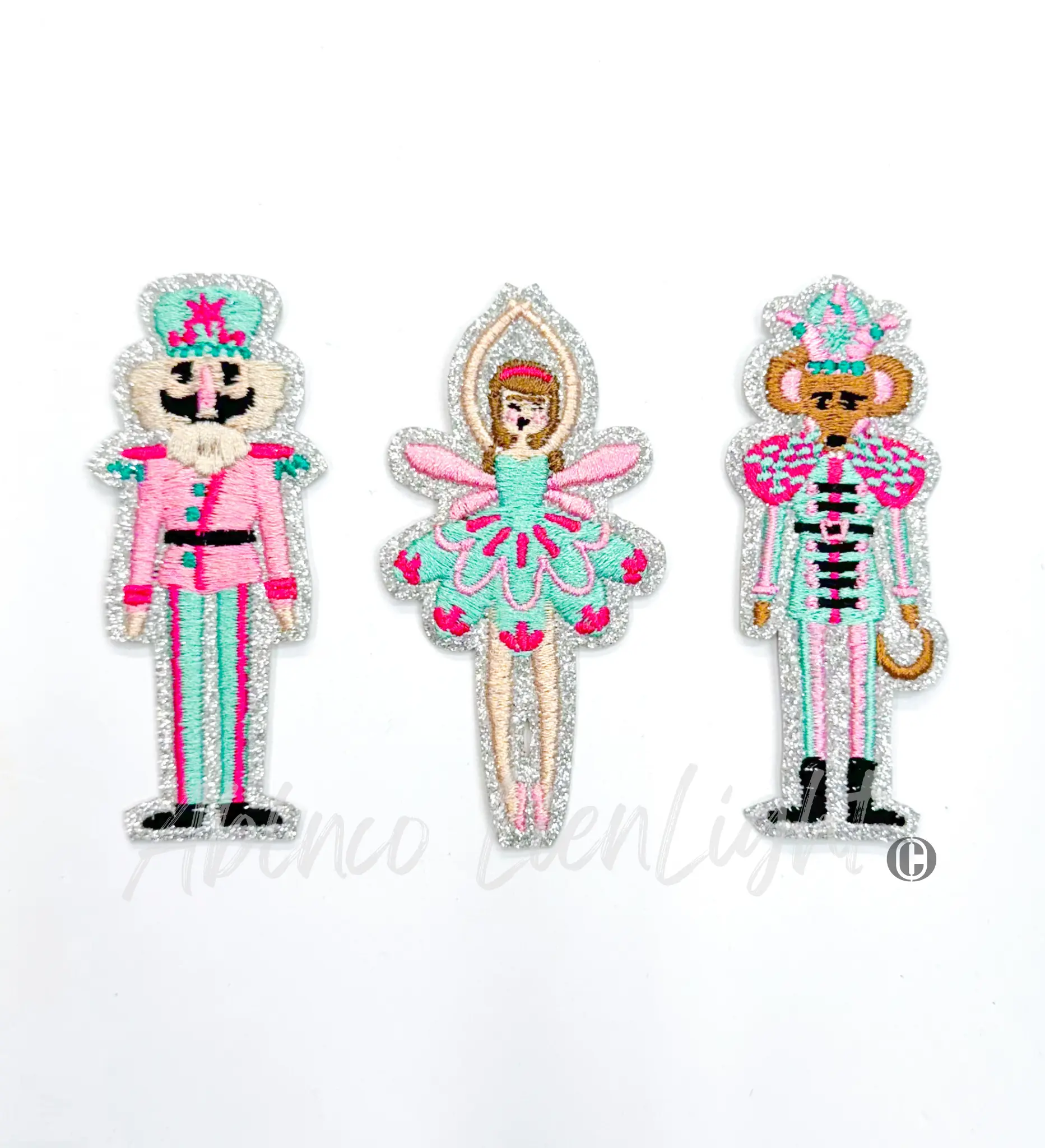 Ballet Nutcracker Trio Christmas Sequin Patch - Small