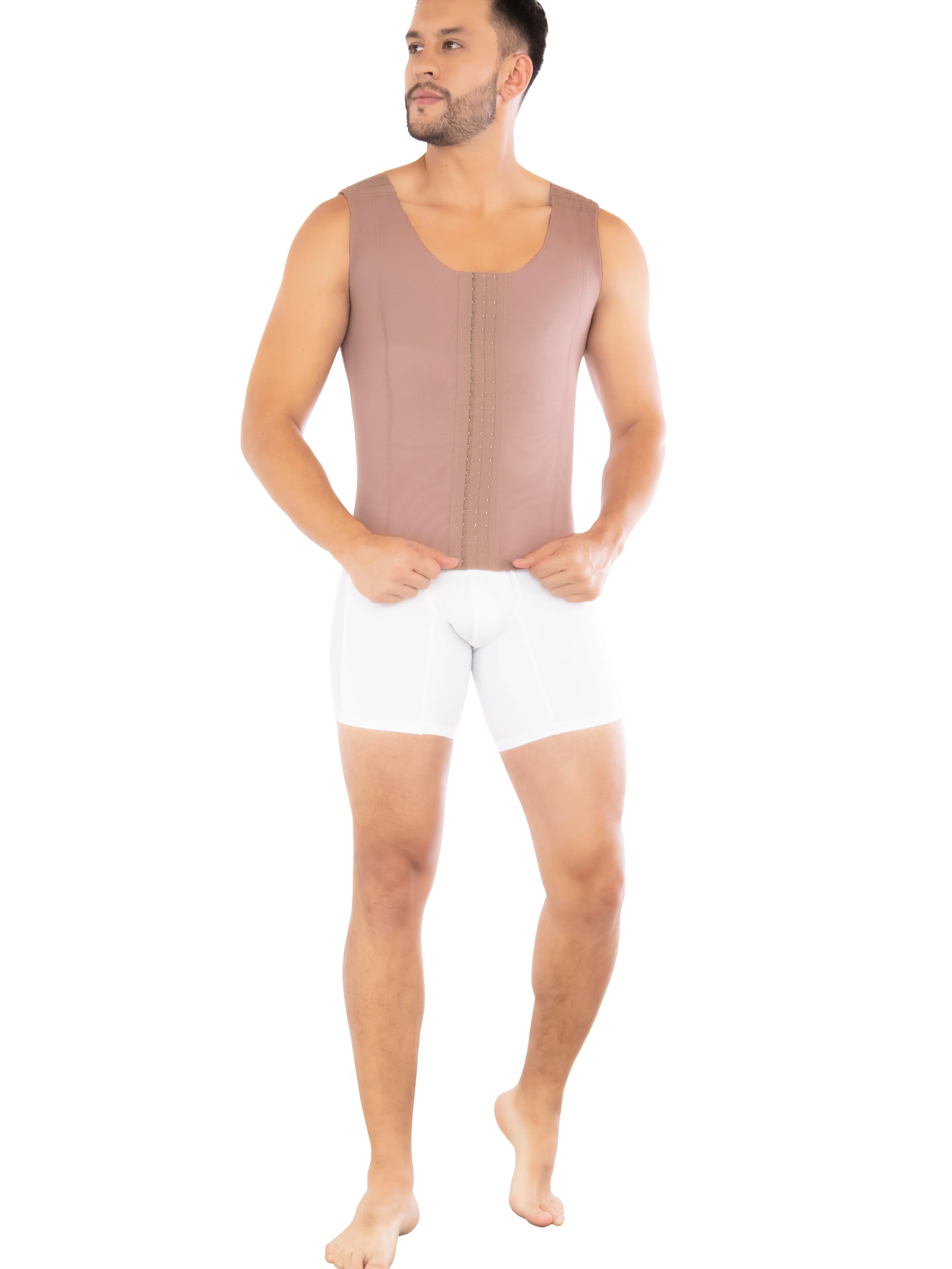 Men's High Compression Adjustable Vest, Sleeveless Shapewear with 3 Adjustment Levels | Ref. 09017