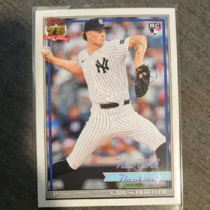 Topps, 75 Years of Baseball, 2026 Series 1 Base Cam Schlitter New York Yankees RC Card