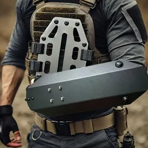 Aluminum Alloy  Training Arm Shield, Handheld Compact Protective  Shield,Ergonomically Designed For Comfortable Grip, Ideal For Outdoor Hiking