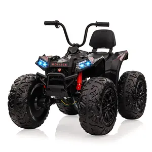 Garvee 24V Kids Electric ATV Ride-On Car – 4WD Quad, 4x80W Motors, Dual 7AH Batteries, Accelerator Handle, EVA Tires, Metal Suspension, LED, wireless – Multiple Colors