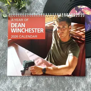 New Dean Winchester 2026 Calendar, Gift For Fans, Supernatural 2026 Calendar