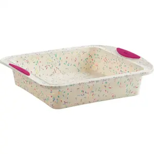 Structure Silicone Square Cake Pan Confetti