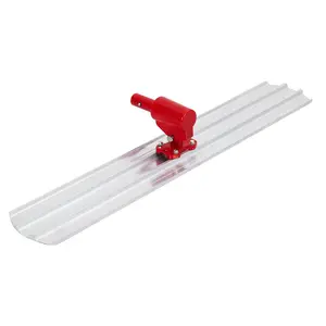 GARVEE 48" x 8" Magnesium Concrete Bull Float, Round End, Adjustable Bracket, Extruded Alloy Blade, Multi-angle Use