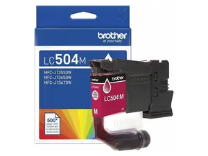 Brother Genuine LC504M Standard Yield Magenta Ink Cartridge