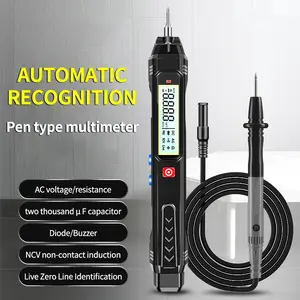 Automatic Digital Multimeter Pen Tester, High Precision Ncv Voltage Detector, Easy Carry Electrician Tool, 6000 Counts Auto Distance Measurement