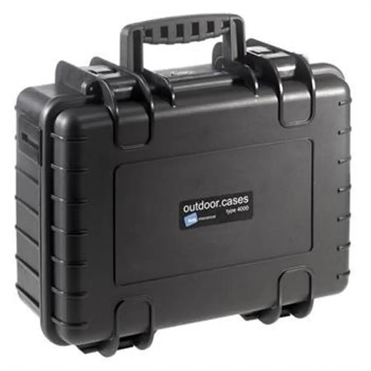 B&W North America 4000-B-RPD Plastic Outdoor Tool Case for Tool Organization, Water Resistant, Shockproof, 3m Drop Tested, -40°C to +80°C Temperature Tested, Chemical Safe, 7.08x12.99x16.53in, Fully Customizable Padded Interior Divider Insert