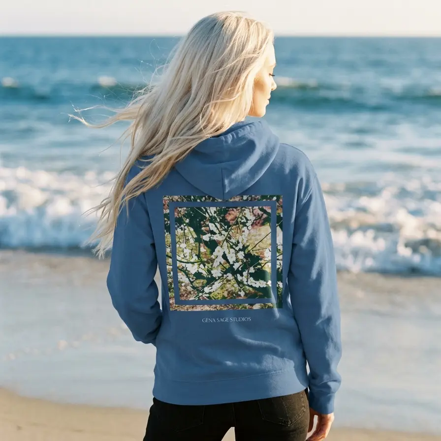 Blossom Frame Botanical Hoodie | Gena Sage Studios