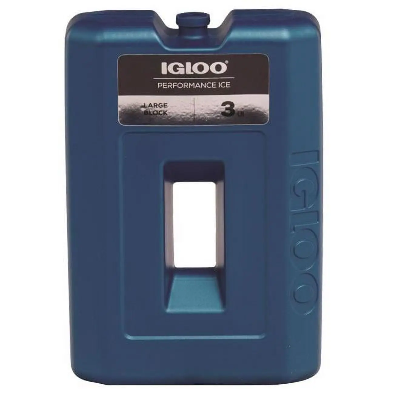 IGLOO Large 3 lb Freezer Block, Reusable Blue Plastic Ice Substitute, Solid Ice Pack for Coolers, Camping and Travel, Crown Molding, Baseboards