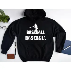 Baseball Sweatshirt, Baseball Gift, Boys Baseball Hoodie, Baseball Mom, Baseball Sweatshirt Men, Game Day Outfit, Baseball Lover Sweater Hoodie