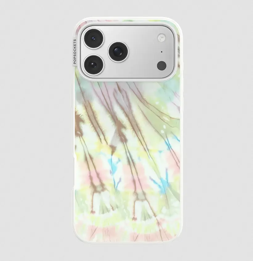 PopSockets Coastal Tie-Dye Green MagSafe Case - Magsafe Compatible, for iPhone 17 Pro Max, Magsafe Compatible With Magsafe