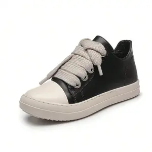 Men Fashion Low-Cut Thick Laces Flat-Bottomed Sports Shoes Sneaker Runner