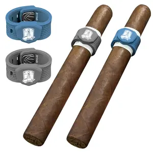 2 Pack Magnetic Cigar Holder for Golf Cart, Universal Fit for 38–60 Ring Gauge, Magnet for Metal Surfaces, Outdoor Cigar Accessory for Golfing, Fishing, Camping