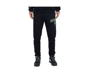 Pro Standard NBA Milwaukee Bucks Stacked Logo Men Sweatpants Black