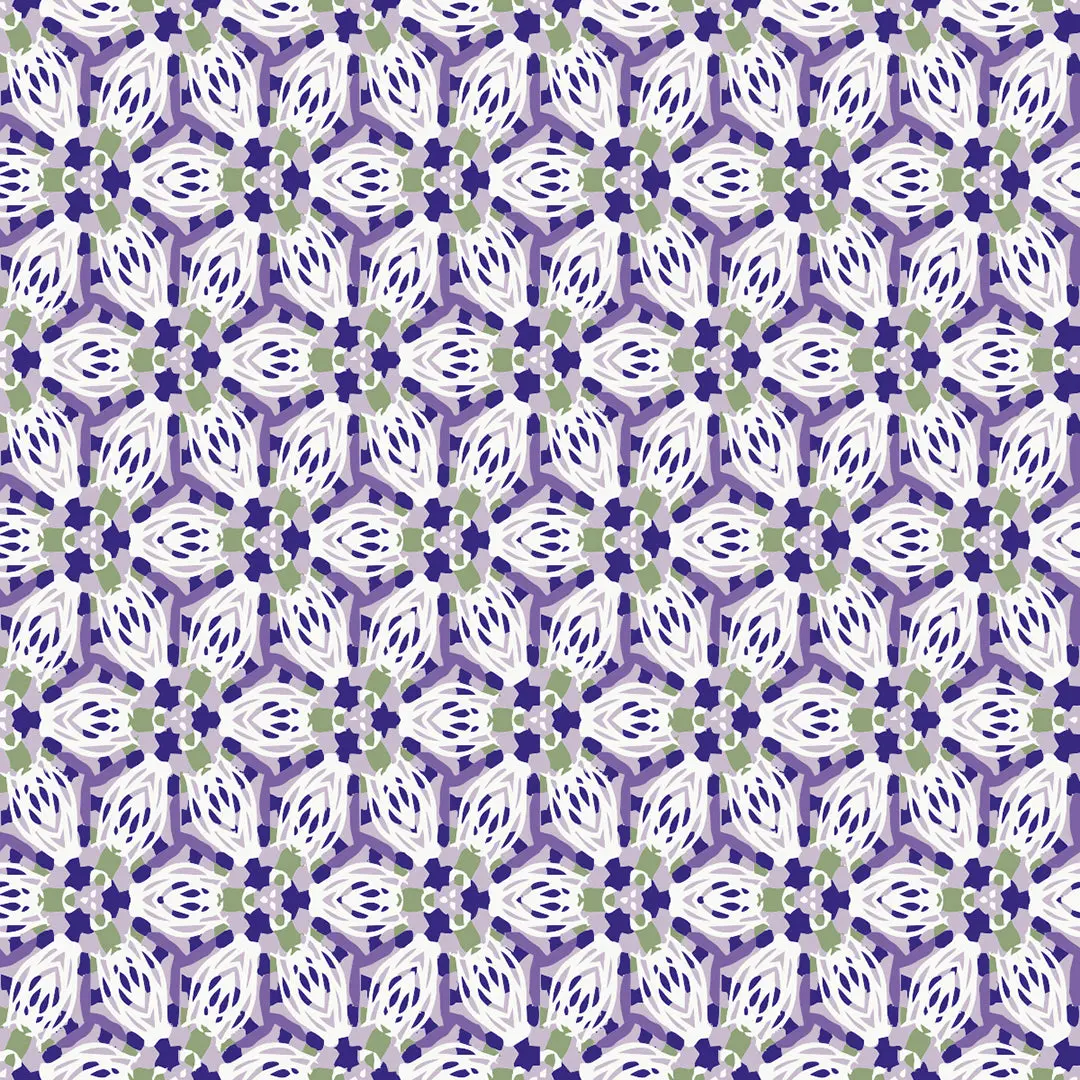 Purple  Kaleidoscope – 100% Quilting Cotton Fabric by the Yard