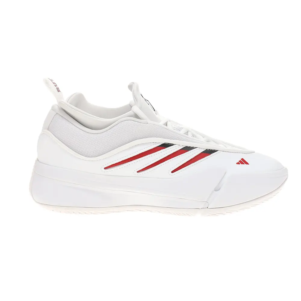 adidas Mens Dame 9 Rutgers Scarlet Knights Basketball Sneakers Shoes - White