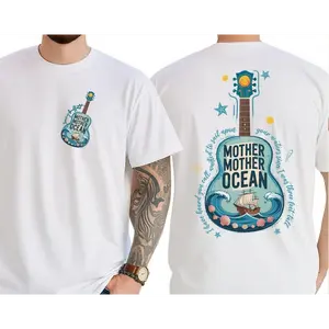 Mother Ocean Jimmy Buffett Ver2 Tee, Unisex Beach T-shirt, Men's Women's Shirt, Gift for Buffett Fan