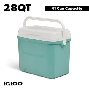 Igloo 28 QT Laguna Hard-Sided Ice Chest Cooler, Teal Blue
