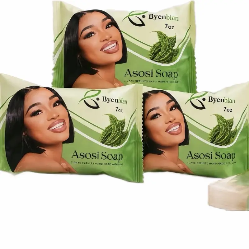 Byenblan asosi 3-Pieces Soap Set for Brighten & Balance - Complete Skincare Collection for Optimal Health and Wellness Brightening Body Soap Bath Soap Bars